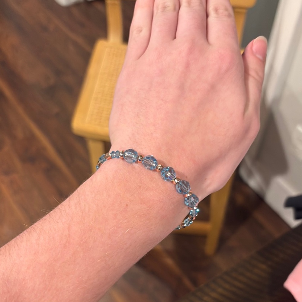 Alex and Ani Blue Beaded Bracelet